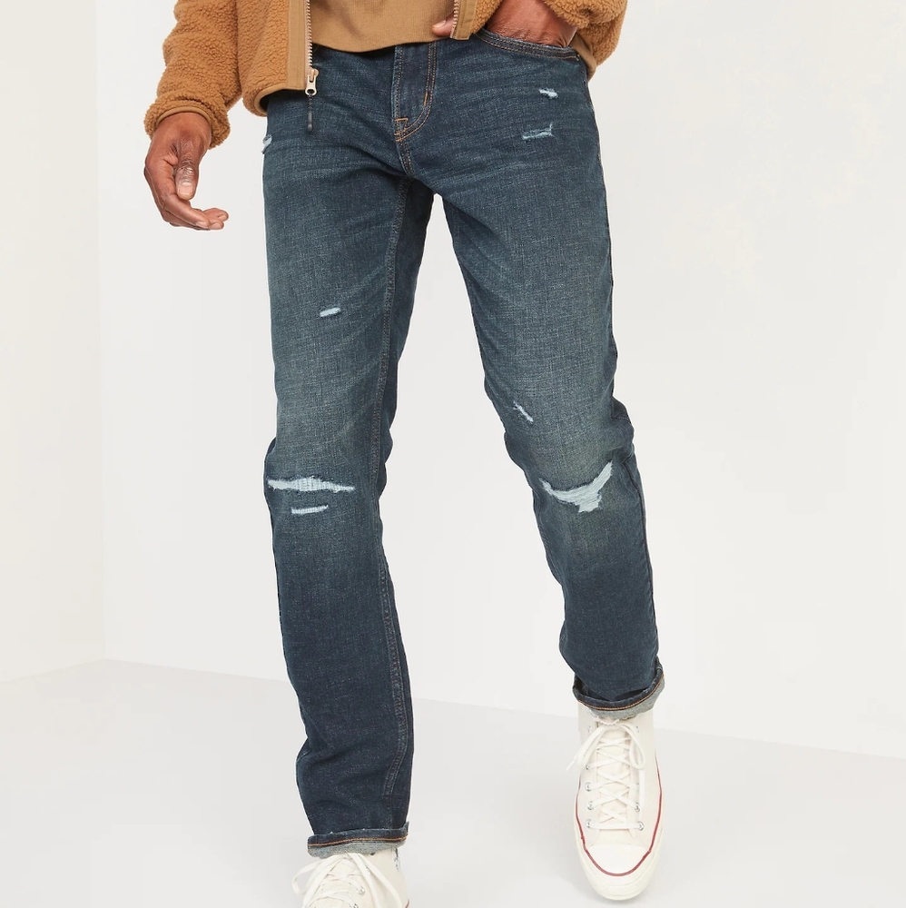 Old navy slim built in flex ripped jeans - Picture 1 of 6